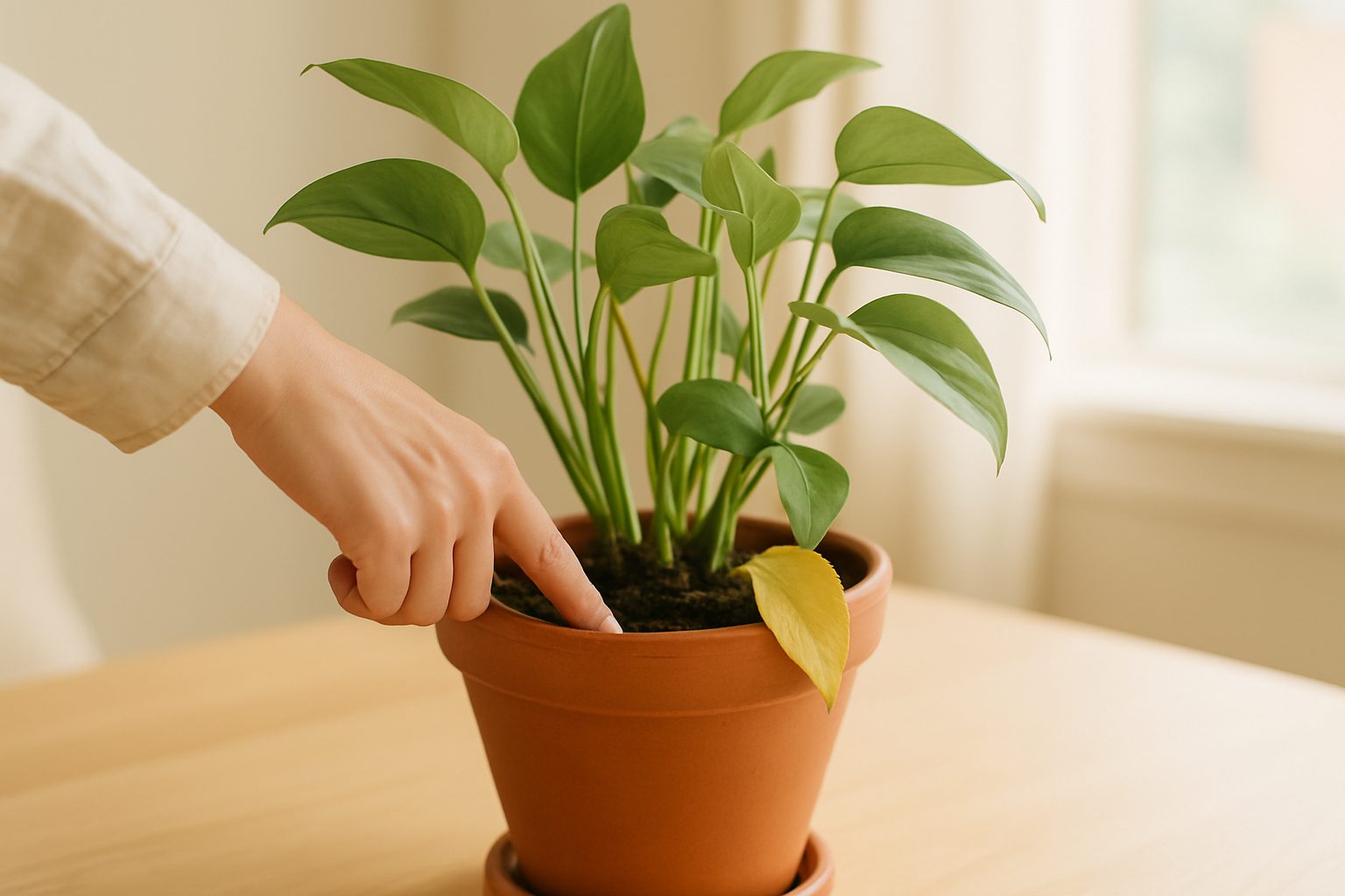 Diagnose why your pothos leaves are turning yellow