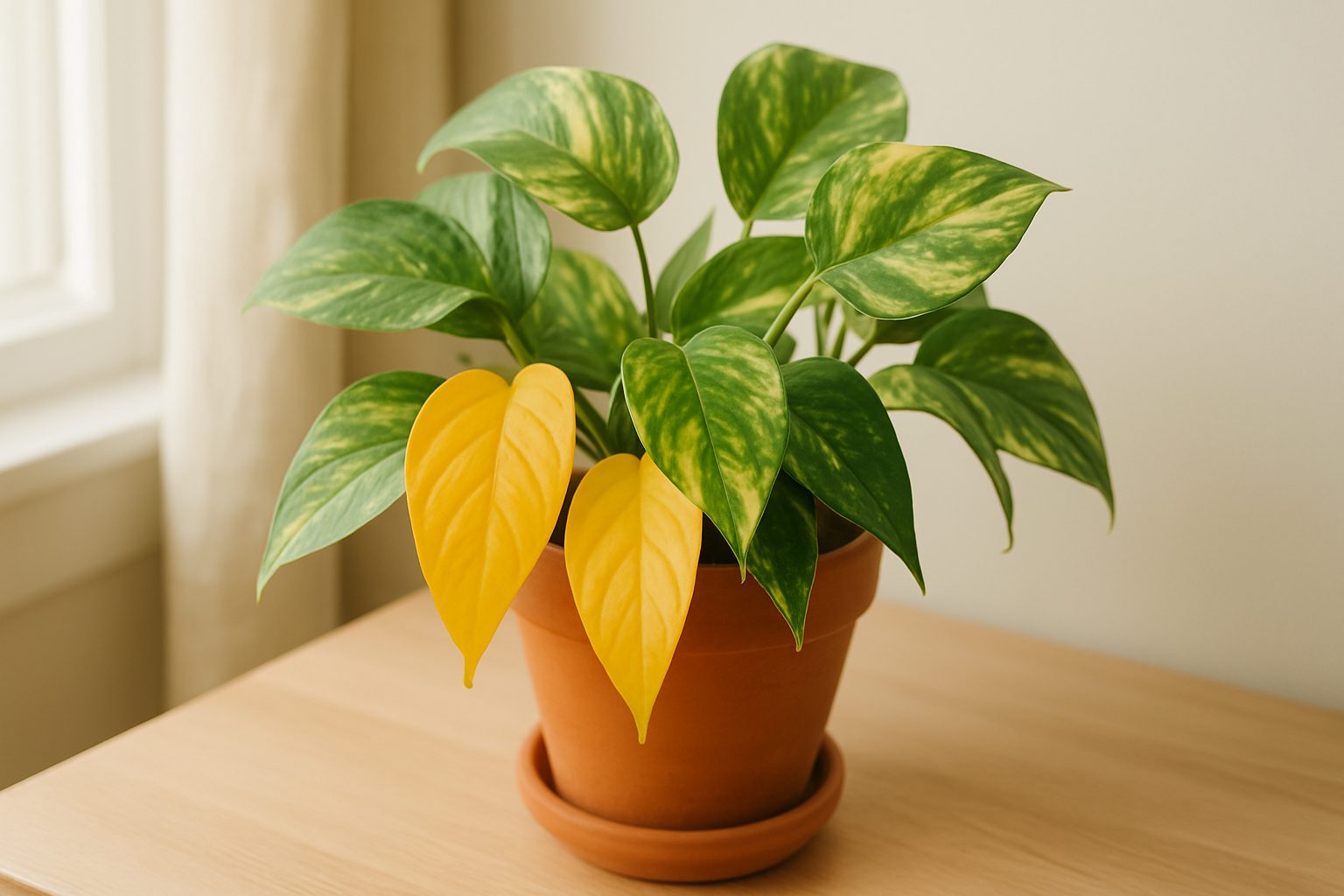 Pothos Leaves Turning Yellow: Causes and Fixes